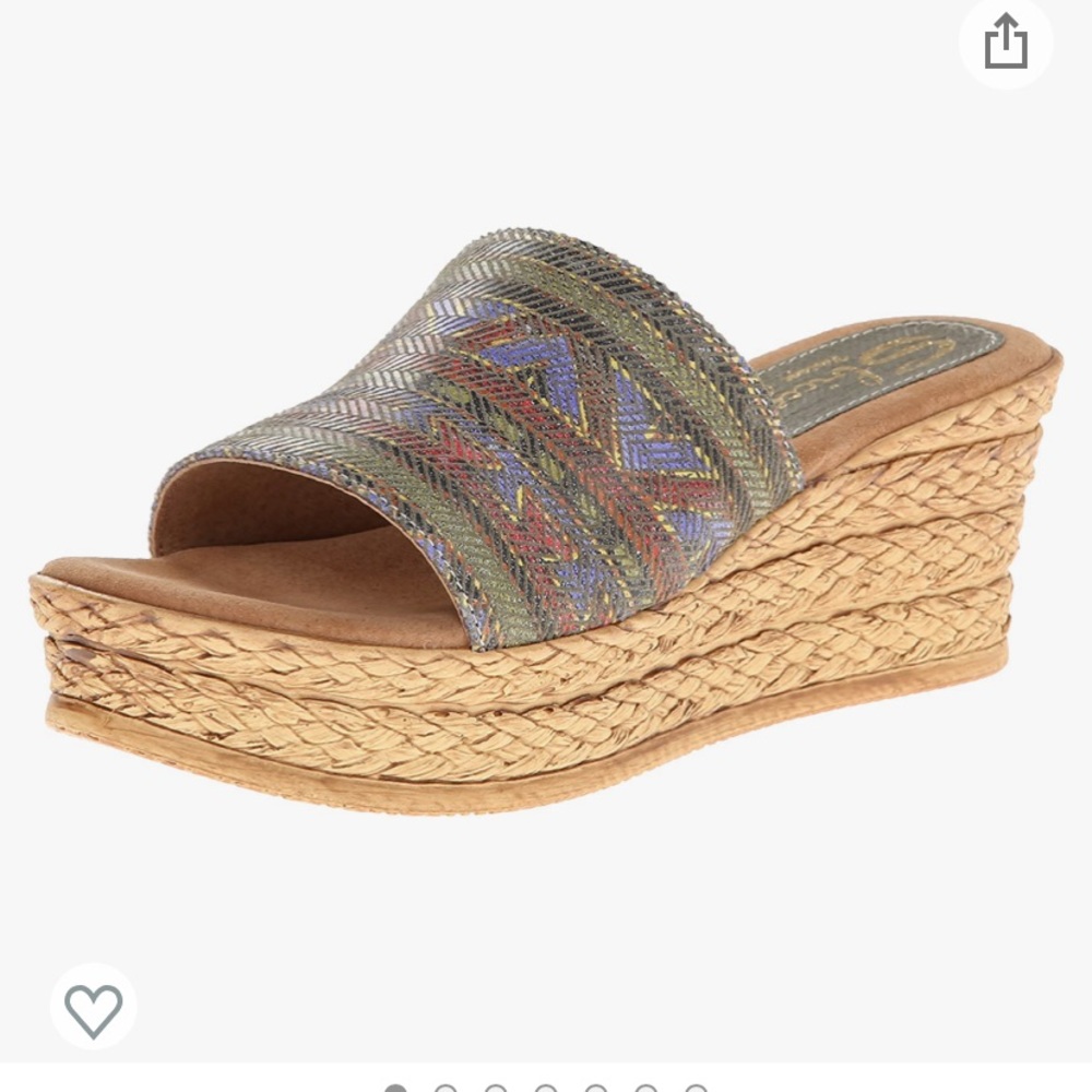 Sbicca Platform Wedge Sandals- Size 8